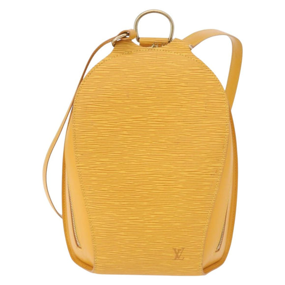 LOUIS VUITTON Epi Mabillon Backpack Yellow M52239 LV Auth 191641
