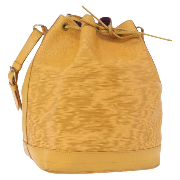 LOUIS VUITTON Epi Petit Noe Shoulder Bag Tassili Yellow M44109 LV Auth 191643