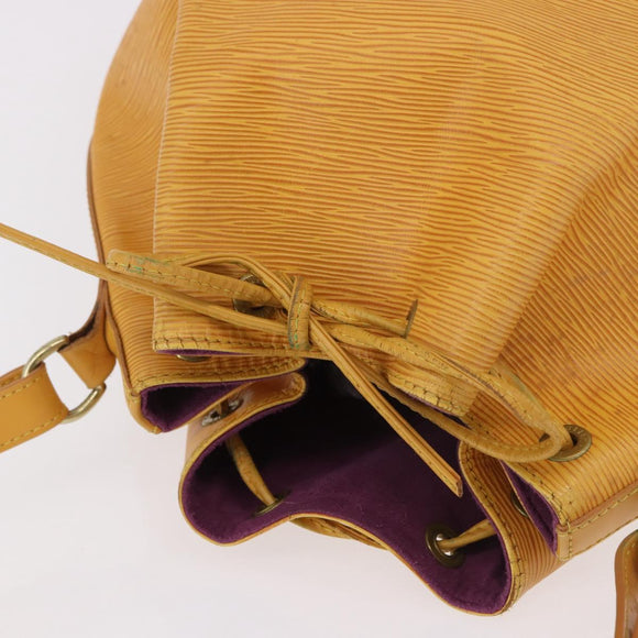 LOUIS VUITTON Epi Petit Noe Shoulder Bag Tassili Yellow M44109 LV Auth 191643