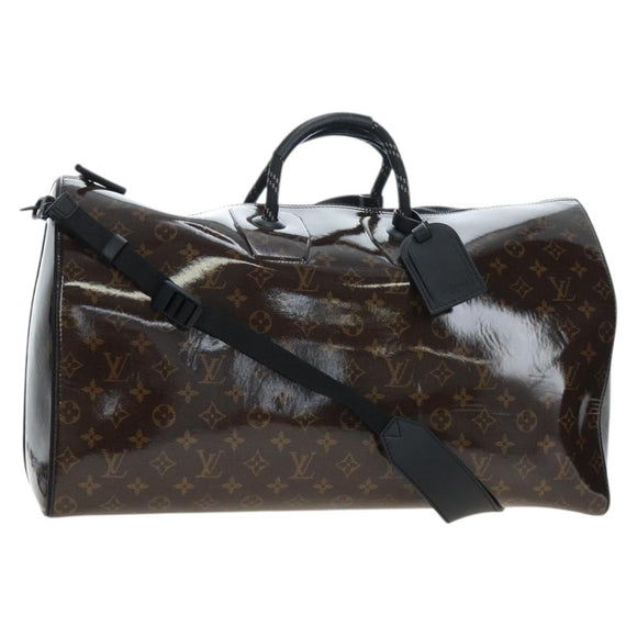 LOUIS VUITTON Monogram Glaze Keepall Bandouliere 50 Bag M43899 LV Auth 191644SM