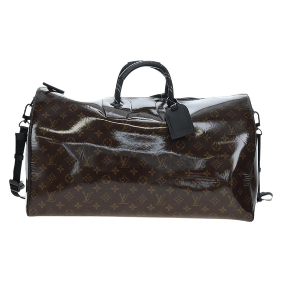 LOUIS VUITTON Monogram Glaze Keepall Bandouliere 50 Bag M43899 LV Auth 191644SM