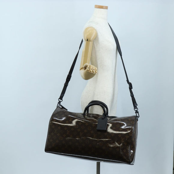 LOUIS VUITTON Monogram Glaze Keepall Bandouliere 50 Bag M43899 LV Auth 191644SM
