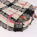 CHANEL Matelasse Chain Shoulder Bag Tweed Multicolor Gold CC Auth 191646SM-16
