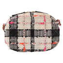 CHANEL Matelasse Chain Shoulder Bag Tweed Multicolor Gold CC Auth 191646SM-2
