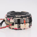 CHANEL Matelasse Chain Shoulder Bag Tweed Multicolor Gold CC Auth 191646SM-4
