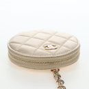 CHANEL Matelasse AirPods Pro Case Set Pouch Leather Gold CC Auth 191648SM-18