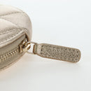 CHANEL Matelasse AirPods Pro Case Set Pouch Leather Gold CC Auth 191648SM-19