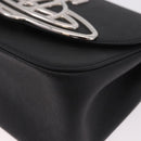 Vivienne Westwood Shoulder Bag Leather Black Silver Auth 191650V-14