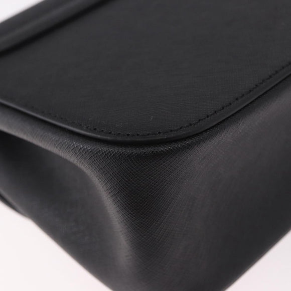 Vivienne Westwood Shoulder Bag Leather Black Silver Auth 191650V