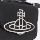 Vivienne Westwood Shoulder Bag Leather Black Silver Auth 191650V-17