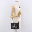 Vivienne Westwood Shoulder Bag Leather Black Silver Auth 191650V-22