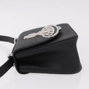 Vivienne Westwood Shoulder Bag Leather Black Silver Auth 191650V-4