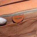 CELINE Macadam Shoulder Bag PVC Leather Brown Gold Auth 191652-20