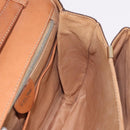 CELINE Macadam Shoulder Bag PVC Leather Brown Gold Auth 191652-21