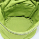 PRADA Shoulder Bag Canvas Green Silver Auth 191654SV-11