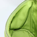 PRADA Shoulder Bag Canvas Green Silver Auth 191654SV-22