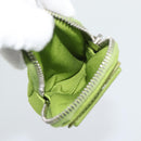 PRADA Shoulder Bag Canvas Green Silver Auth 191654SV-28