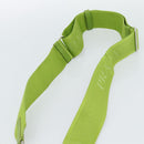 PRADA Shoulder Bag Canvas Green Silver Auth 191654SV-8