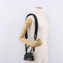 JACQUEMUS Shoulder Pouch Leather 2way Black Silver Auth 191657V-23