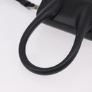 JACQUEMUS Shoulder Pouch Leather 2way Black Silver Auth 191657V-7