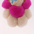 LOUIS VUITTON Vivienne Vison Bag Charm Fur Beige Gold M00870 LV Auth 191658SM-3