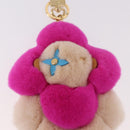 LOUIS VUITTON Vivienne Vison Bag Charm Fur Beige Gold M00870 LV Auth 191658SM-4