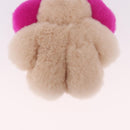 LOUIS VUITTON Vivienne Vison Bag Charm Fur Beige Gold M00870 LV Auth 191658SM-7