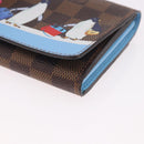 LOUIS VUITTON Damier Ebene Portefeuille Sarah Long Wallet N64426 LV Auth 191659M-14