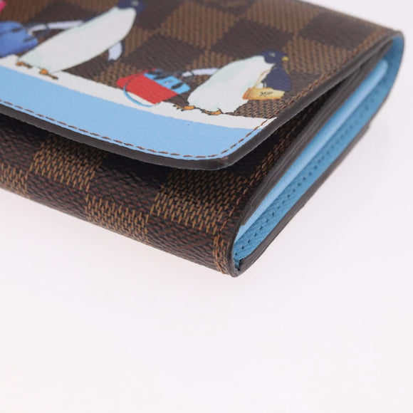 LOUIS VUITTON Damier Ebene Portefeuille Sarah Long Wallet N64426 LV Auth 191659M