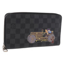 LOUIS VUITTON Damier Graphite Zippy Organizer Long Wallet N63002 LV Auth 191660-1