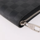 LOUIS VUITTON Damier Graphite Zippy Organizer Long Wallet N63002 LV Auth 191660-16