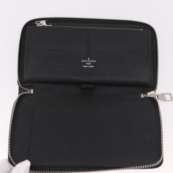 LOUIS VUITTON Damier Graphite Zippy Organizer Long Wallet N63002 LV Auth 191660