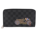 LOUIS VUITTON Damier Graphite Zippy Organizer Long Wallet N63002 LV Auth 191660-13