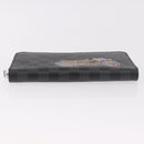 LOUIS VUITTON Damier Graphite Zippy Organizer Long Wallet N63002 LV Auth 191660-6
