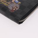 LOUIS VUITTON Damier Graphite Zippy Organizer Long Wallet N63002 LV Auth 191660-14