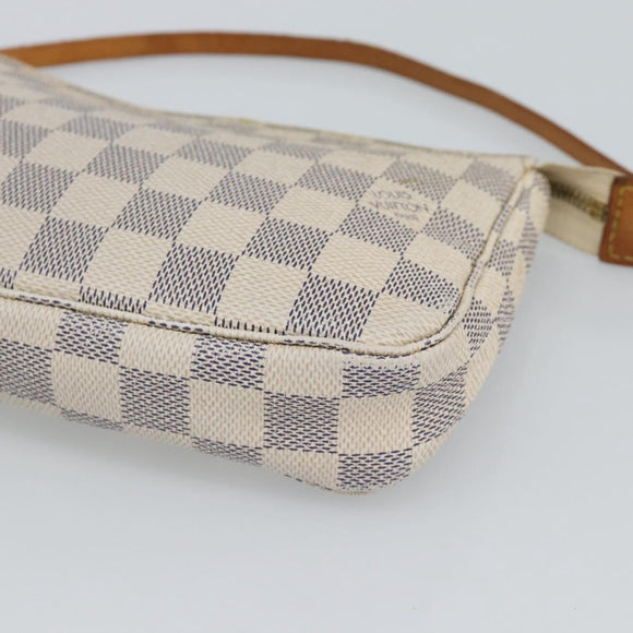 LOUIS VUITTON Damier Azur Pochette Accessoires Pouch N51986 LV Auth 191661A