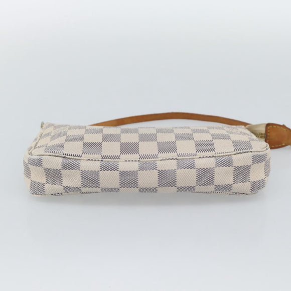 LOUIS VUITTON Damier Azur Pochette Accessoires Pouch N51986 LV Auth 191661A