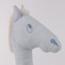 HERMES Plush Doll Pot Yok Cushion Polyester Light Blue Auth 191662M-15