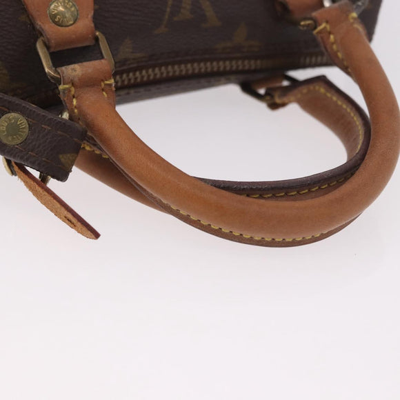 LOUIS VUITTON Monogram Mini Speedy Hand Bag M41534 LV Auth 191670