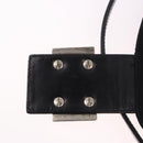FENDI Mamma Baguette Shoulder Bag Cotton Black Gold Auth 191671-10