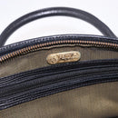 FENDI Zucca Canvas Vanity Hand Bag 2way Brown Gold Auth 191672-16