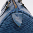 LOUIS VUITTON Epi Speedy 25 Hand Bag Toledo Blue M43015 LV Auth 191673-17