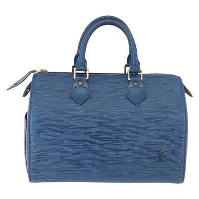 LOUIS VUITTON Epi Speedy 25 Hand Bag Toledo Blue M43015 LV Auth 191673 - 0