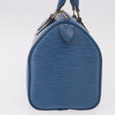 LOUIS VUITTON Epi Speedy 25 Hand Bag Toledo Blue M43015 LV Auth 191673-4