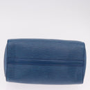 LOUIS VUITTON Epi Speedy 25 Hand Bag Toledo Blue M43015 LV Auth 191673-5