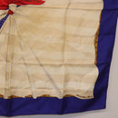 HERMES Carre 90 Scarf ""Souvenirs de Paris"" Silk Blue Beige Auth 191677-10