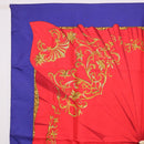 HERMES Carre 90 Scarf ""Souvenirs de Paris"" Silk Blue Beige Auth 191677-2