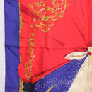 HERMES Carre 90 Scarf ""Souvenirs de Paris"" Silk Blue Beige Auth 191677-5