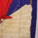 HERMES Carre 90 Scarf ""Souvenirs de Paris"" Silk Blue Beige Auth 191677-7