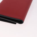 LOEWE Studio Ghibli No-Face Compact Wallet Leather Red Gold Auth 191680SM-15